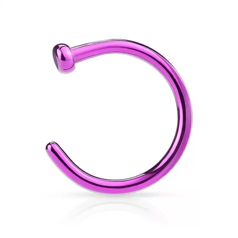 Серьга полукольцо для пирсинга носа PiercedFish NOCPG/NOCPR/NOCPT из стали