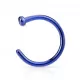 Серьга полукольцо для пирсинга носа PiercedFish NOCPG/NOCPR/NOCPT из стали