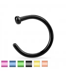 Серьга полукольцо для пирсинга носа PiercedFish NOCPG/NOCPR/NOCPT из стали