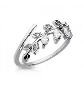 Безразмерное незамкнутое кольцо для пальцев ног/на фалангу TATIC R-A17555-ST в виде веточки