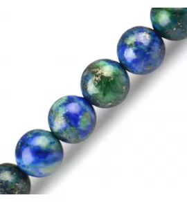 Браслет ручной работы на резинке Everiot Select LNS-2027 из агата и лазурита