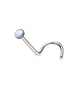 Титановая серьга нострил (улитка) Pirslab T23NO5-OP17 для пирсинга носа
