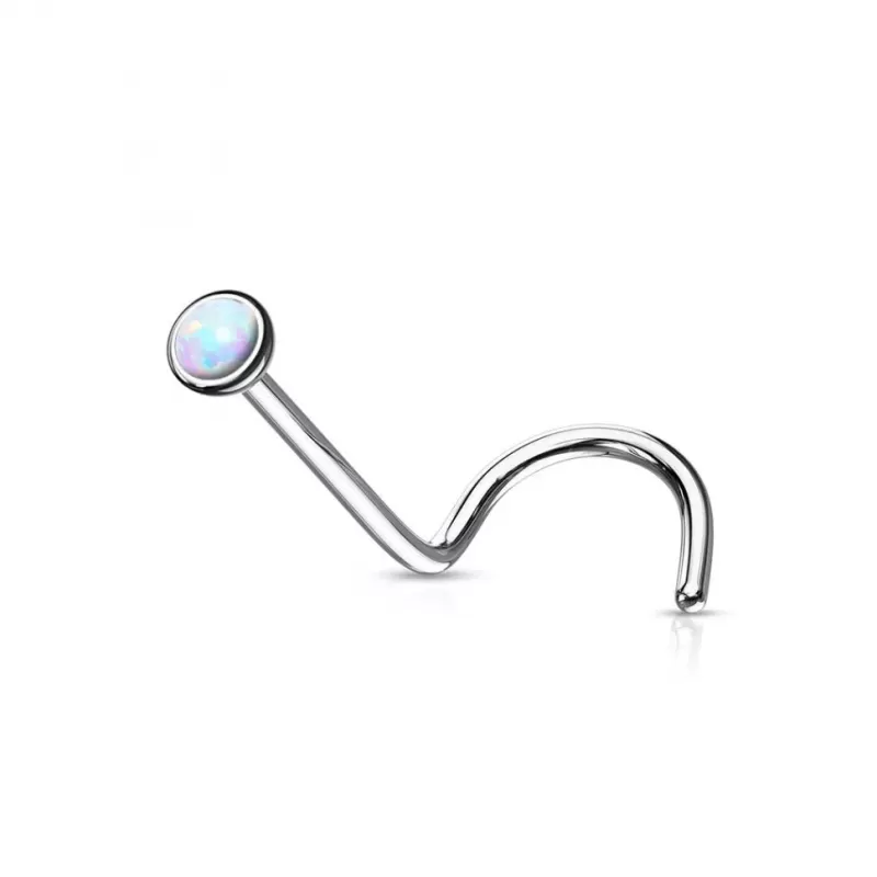 Титановая серьга нострил (улитка) Pirslab T23NO5-OP17 для пирсинга носа