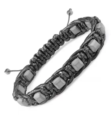 Плетеный браслет Шамбала из гематита Everiot Select LNS-2150