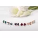 Серьги ROZI RR-14210 гвоздики с цветным камнем