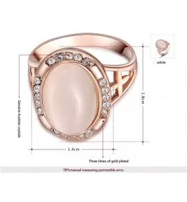 Кольцо ROZI RG-21350 с крупным дымчатым камнем