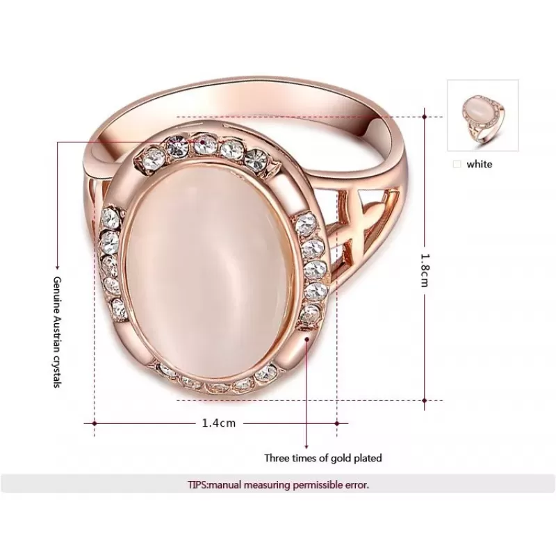 Кольцо ROZI RG-21350 с крупным дымчатым камнем