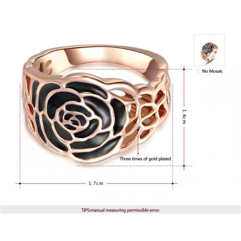 Кольцо ROZI RG-61220 с бутоном розы