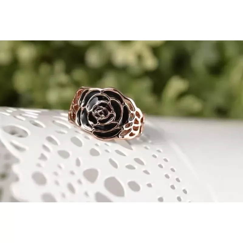 Кольцо ROZI RG-61220 с бутоном розы