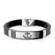 Мужской браслет из каучука с якорем TATIC SSBM-0907