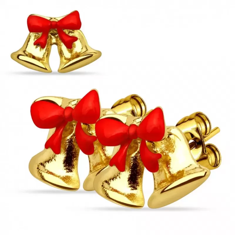 Серьги-гвоздики TATIC EBX01-GD из стали, золотые