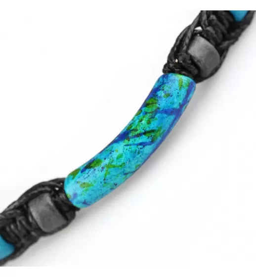Плетеный браслет Шамбала из керамических бусин Everiot Select LNS-2093