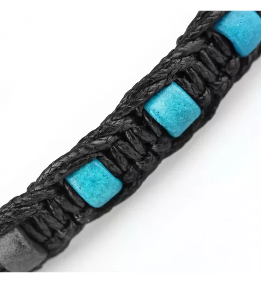 Плетеный браслет Шамбала из керамических бусин Everiot Select LNS-2093