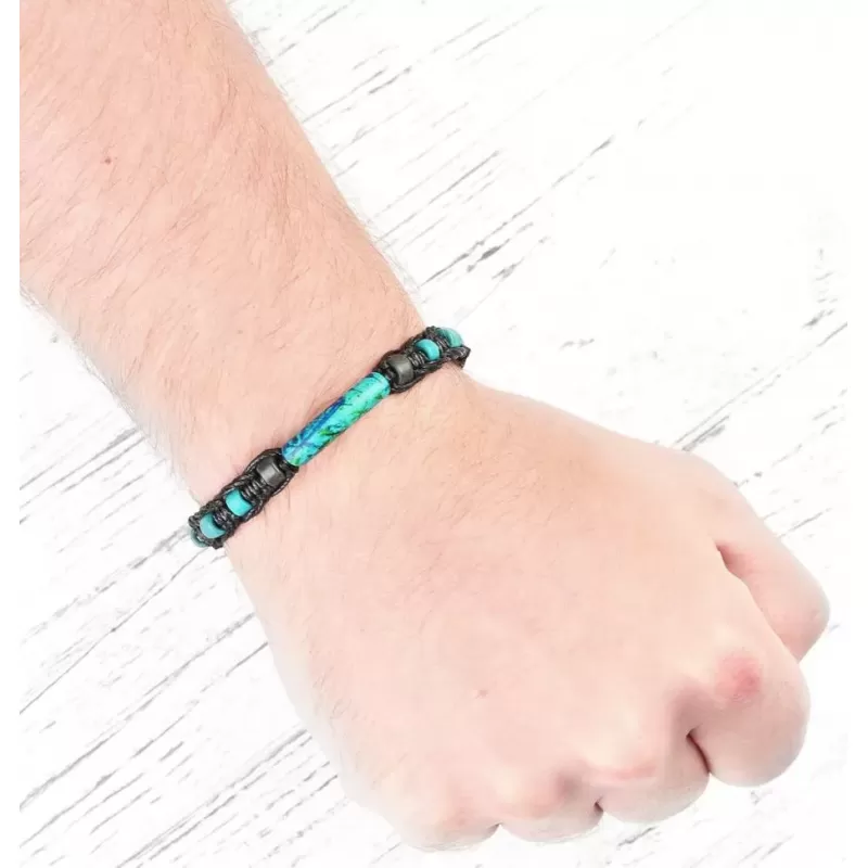 Плетеный браслет Шамбала из керамических бусин Everiot Select LNS-2093