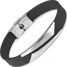 Браслет из каучука и стали Everiot PL-MJ-15033