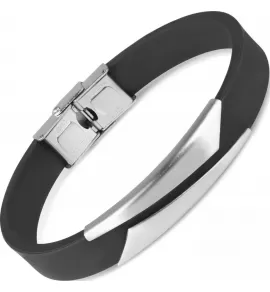 Браслет из каучука и стали Everiot PL-MJ-15033