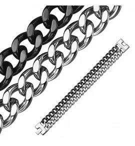 Мужской браслет TATIC SSBQ-2369 из стали в виде двух цепей