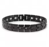 Магнитный браслет мужской черный Magnetana KBM-56163-TJK