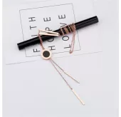 Стальное колье-сотуар из цепочек Everiot SN-XP-2058 с подвесками