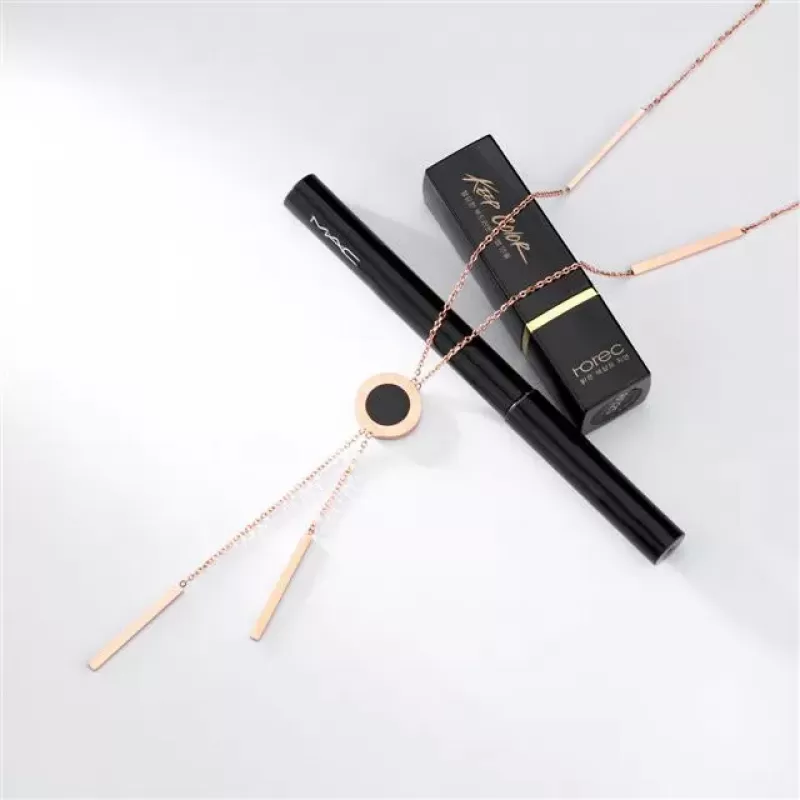 Стальное колье-сотуар из цепочек Everiot SN-XP-2058 с подвесками