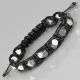 Черный плетеный браслет Шамбала из пирита Everiot Select LNS-2067