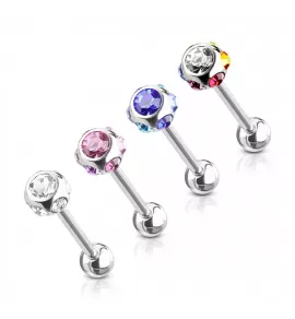 Набор из 4 штанг для пирсинга языка PiercedFish VB-020