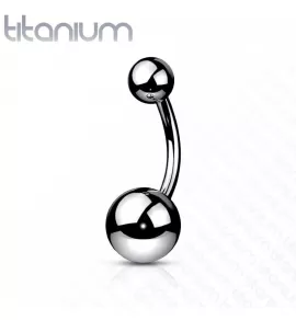 Серьга банан для пирсинга пупка Pirslab T23N01 из титана