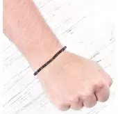 Браслет Everiot Select из гематита и камня бычий глаз LNS-0293 на резинке