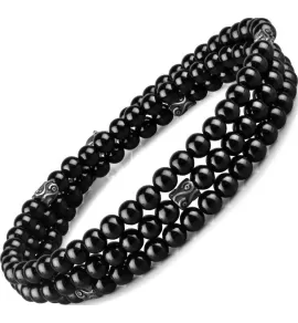 Браслет ручной работы Everiot Select LNS-2029 из черного оникса