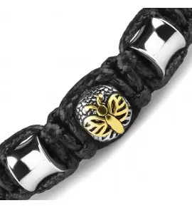 Браслет Шамбала с шармами из стали c шармом "Мотылек" Everiot Select LNS-2094