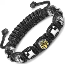 Браслет Шамбала с шармами из стали c шармом "Мотылек" Everiot Select LNS-2094