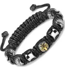 Браслет Шамбала с шармами из стали c шармом "Мотылек" Everiot Select LNS-2094