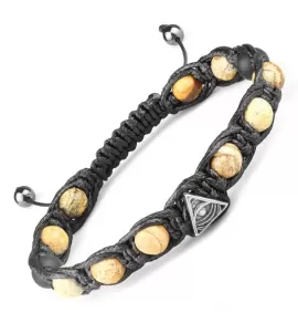 Браслет Шамбала из яшмы с шармом "Всевидящее око" Everiot Select LNS-2152