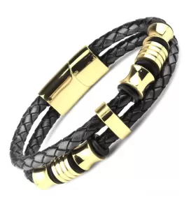 Мужской кожаный браслет Everiot Select LNS-5026