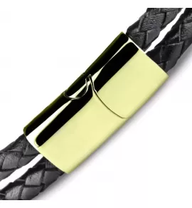 Мужской кожаный браслет Everiot Select LNS-5026