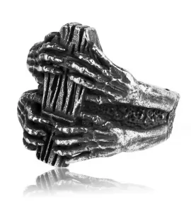 Мужской перстень TATIC SR-BR-105 из стали, руки скелета