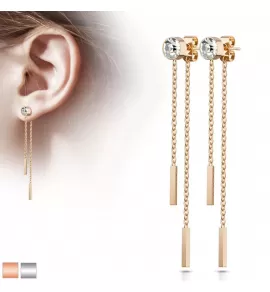 Серьги-цепочки TATIC SE3448 стальные