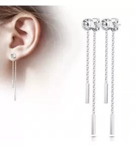 Серьги-цепочки TATIC SE3448 стальные