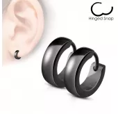 Серьги-кольца из стали TATIC SE2003-K черные