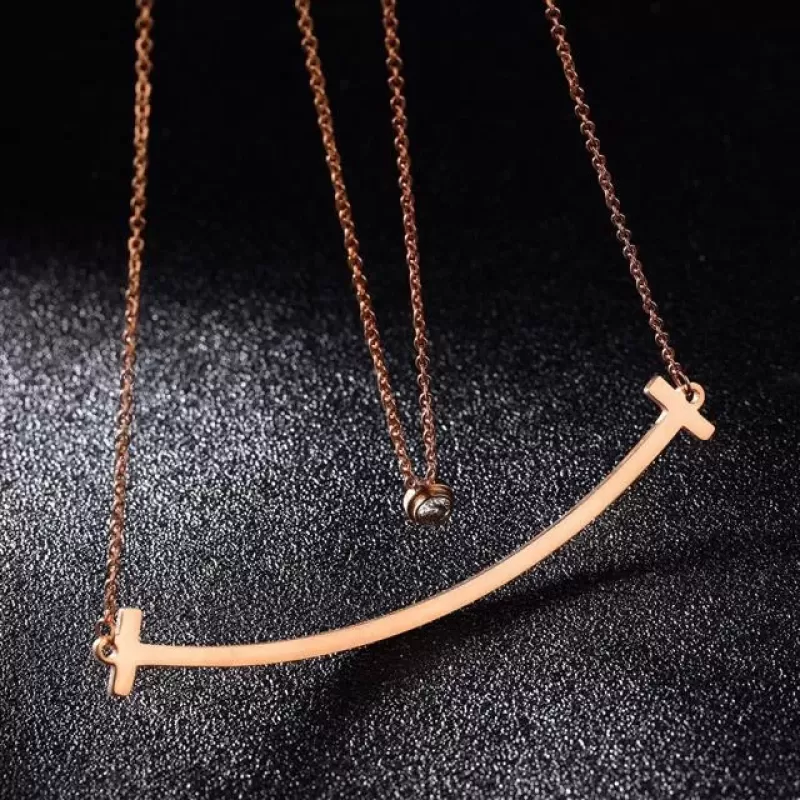 Колье из цепочек Everiot SN-XP-2075 из стали с подвесками