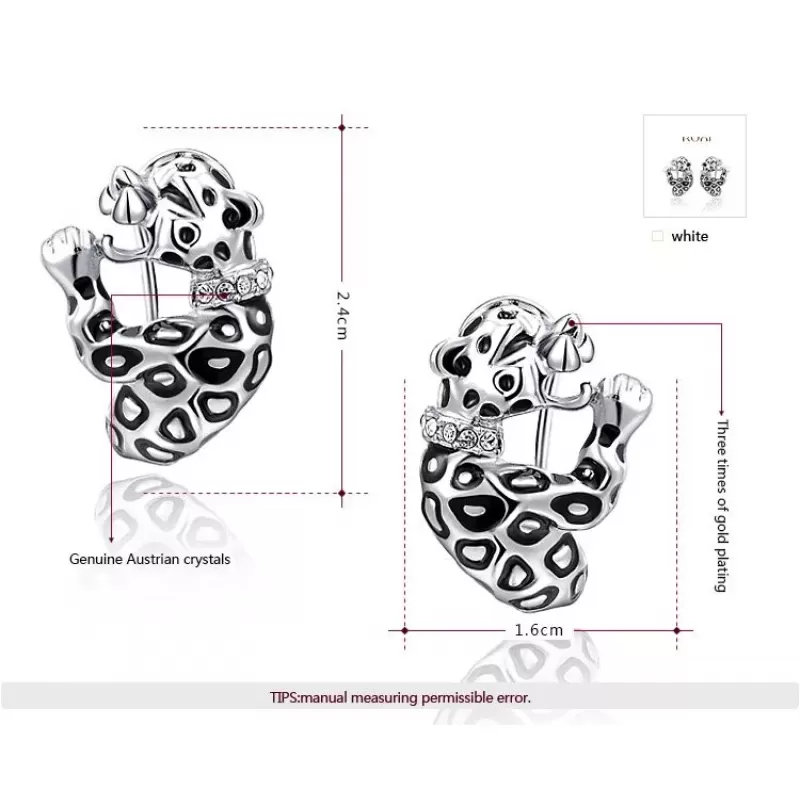 Серьги ROZI RR-01375A в форме гепардов