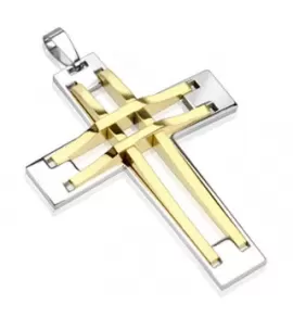 Мужской крест из стали TATIC SSPM-6006