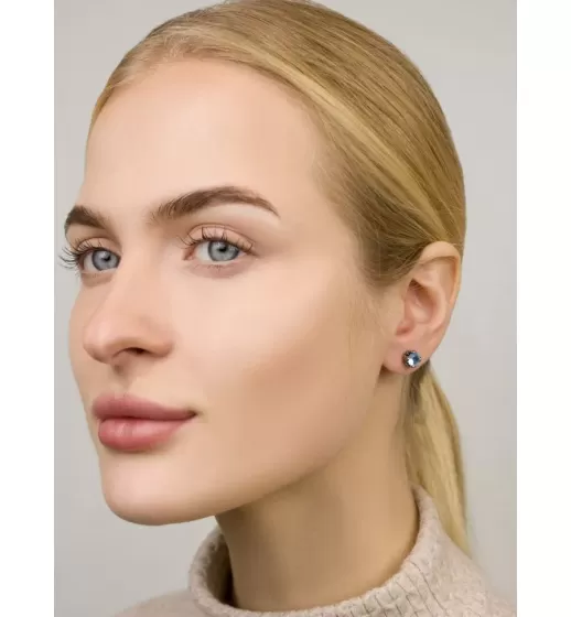 Серьги PiercedFish 2xPSFX-65 с фианитом (имитация плага)
