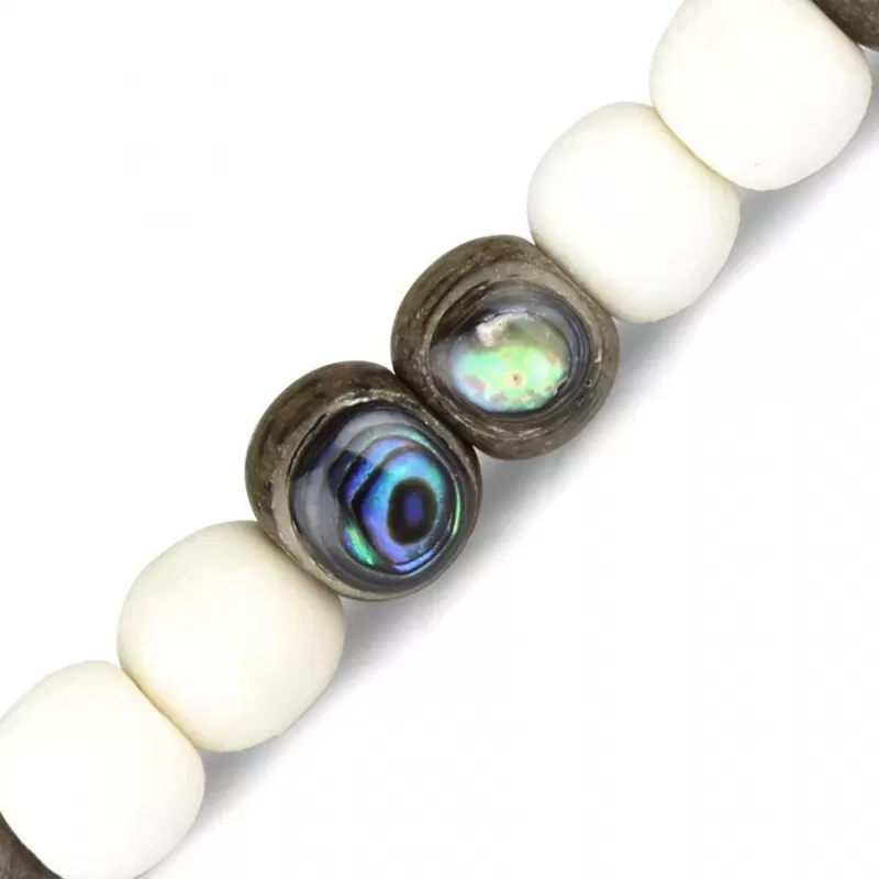 Браслет Everiot Select в два оборота из дерева на резинке --LNS-3108