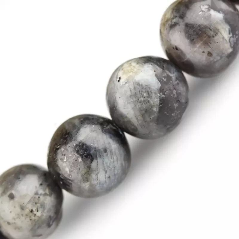 Мужской браслет "Северный волк" из лабрадорита с крестами Everiot Select LNS-2096