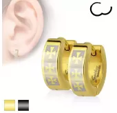 Серьги-кольца с крестами TATIC SE2060 стальные