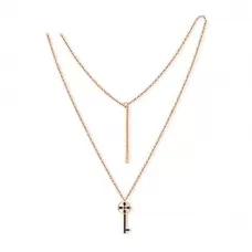 Колье из цепочек Everiot SN-XP-2047 из стали с подвесками