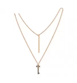 Колье из цепочек Everiot SN-XP-2047 из стали с подвесками