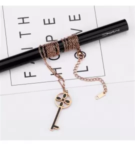 Колье из цепочек Everiot SN-XP-2047 из стали с подвесками