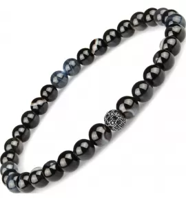 Браслет из оникса с фианитами на резинке Everiot Select LNS-2070